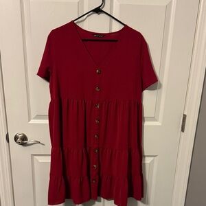 SHEIN Vibrant Red Dress